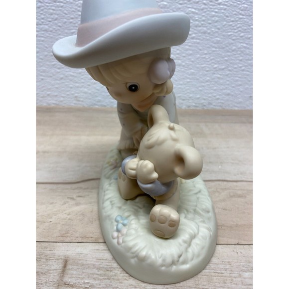Vtg 1994 Enesco Precious Moments I Can`t Bear To Let You Go Porcelain Figurine - Picture 2 of 14
